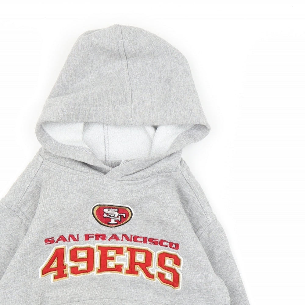 NFL Boys Grey   Pullover Hoodie Size 7 Years