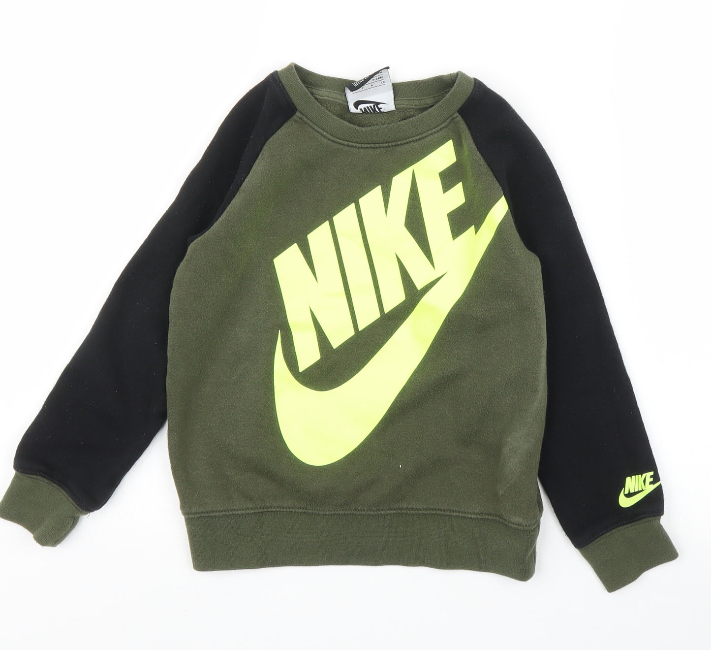Nike Boys Green   Pullover Jumper Size 4-5 Years