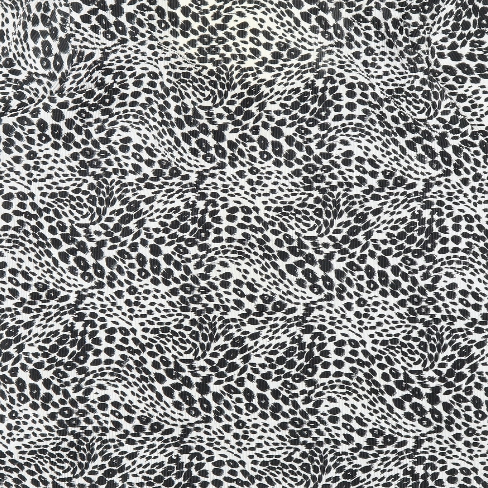 Evans Womens Black Animal Print  Basic Blouse Size 24  - Leopard print