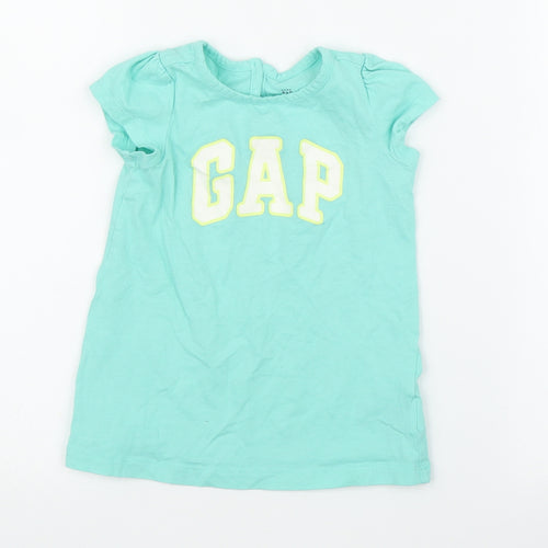 Gap Girls Green   Basic T-Shirt Size 12 Months