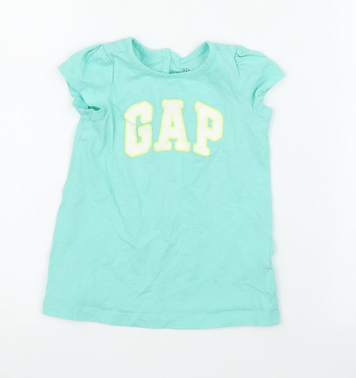 Gap Girls Green   Basic T-Shirt Size 12 Months