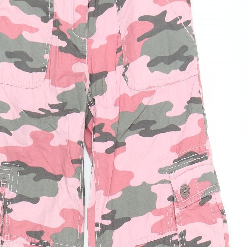 Mini Boden Girls Pink Camouflage  Cargo Trousers Size 13 Years