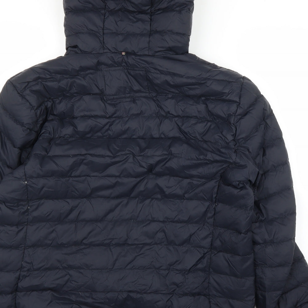 Pretty Green Womens Blue   Puffer Jacket Coat Size L