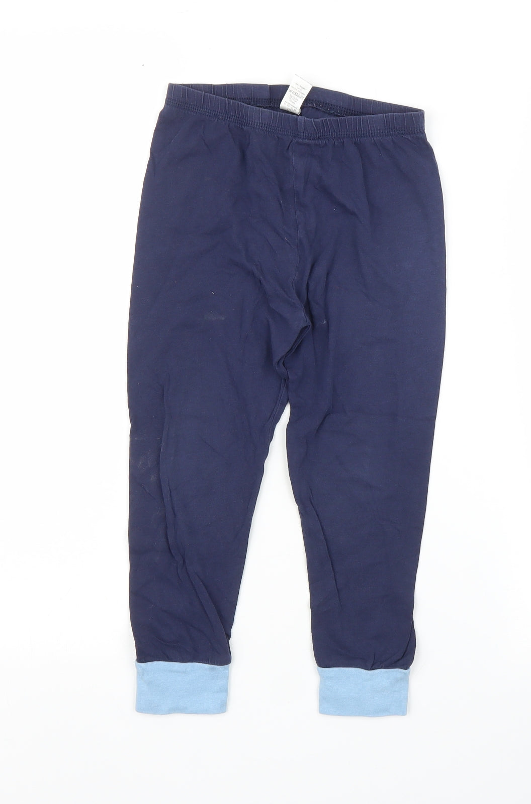 George Boys Blue Solid   Pyjama Set Size 4-5 Years