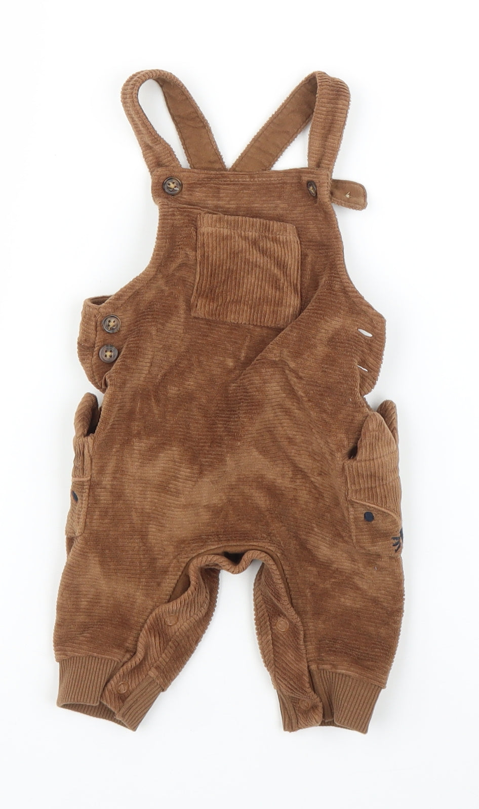 George Baby Brown  Corduroy Dungaree One-Piece Size 0-3 Months