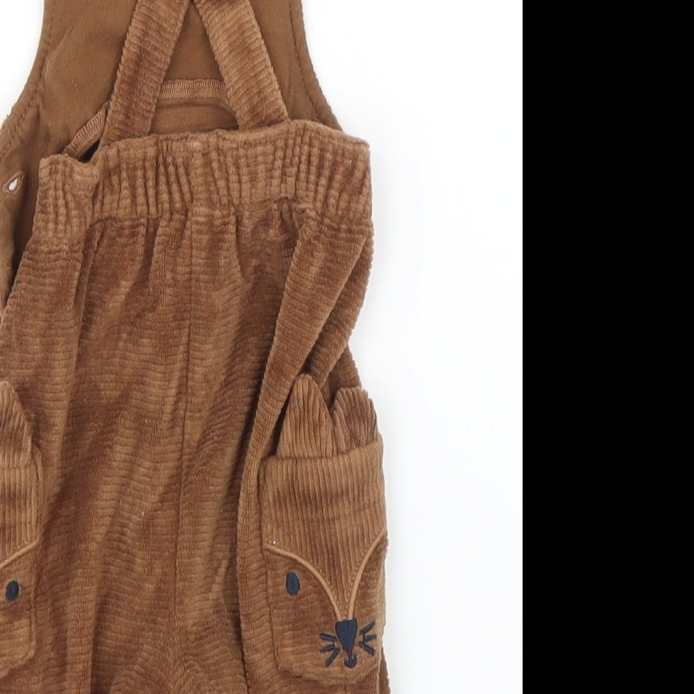George Baby Brown  Corduroy Dungaree One-Piece Size 0-3 Months