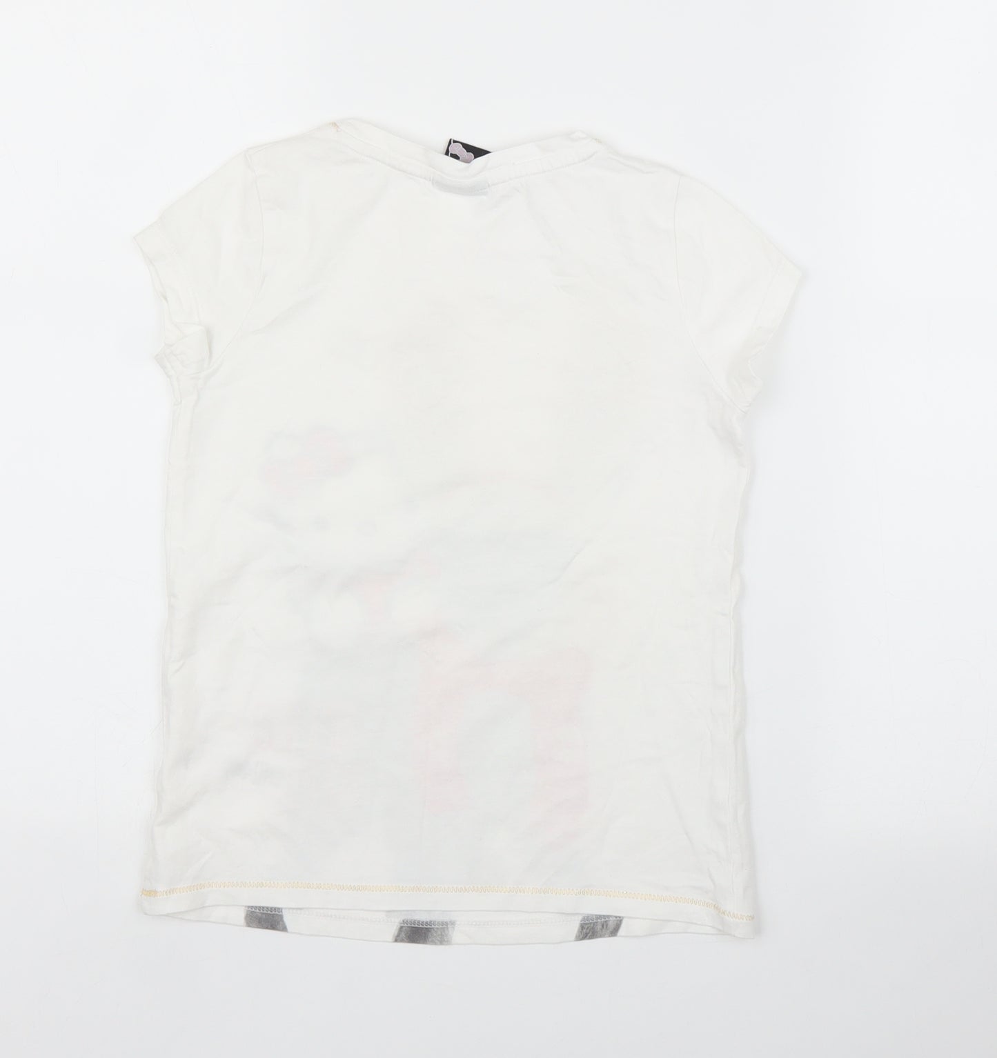 George Girls White   Basic T-Shirt Size 9 Years  - Christmas, Hello Kitty