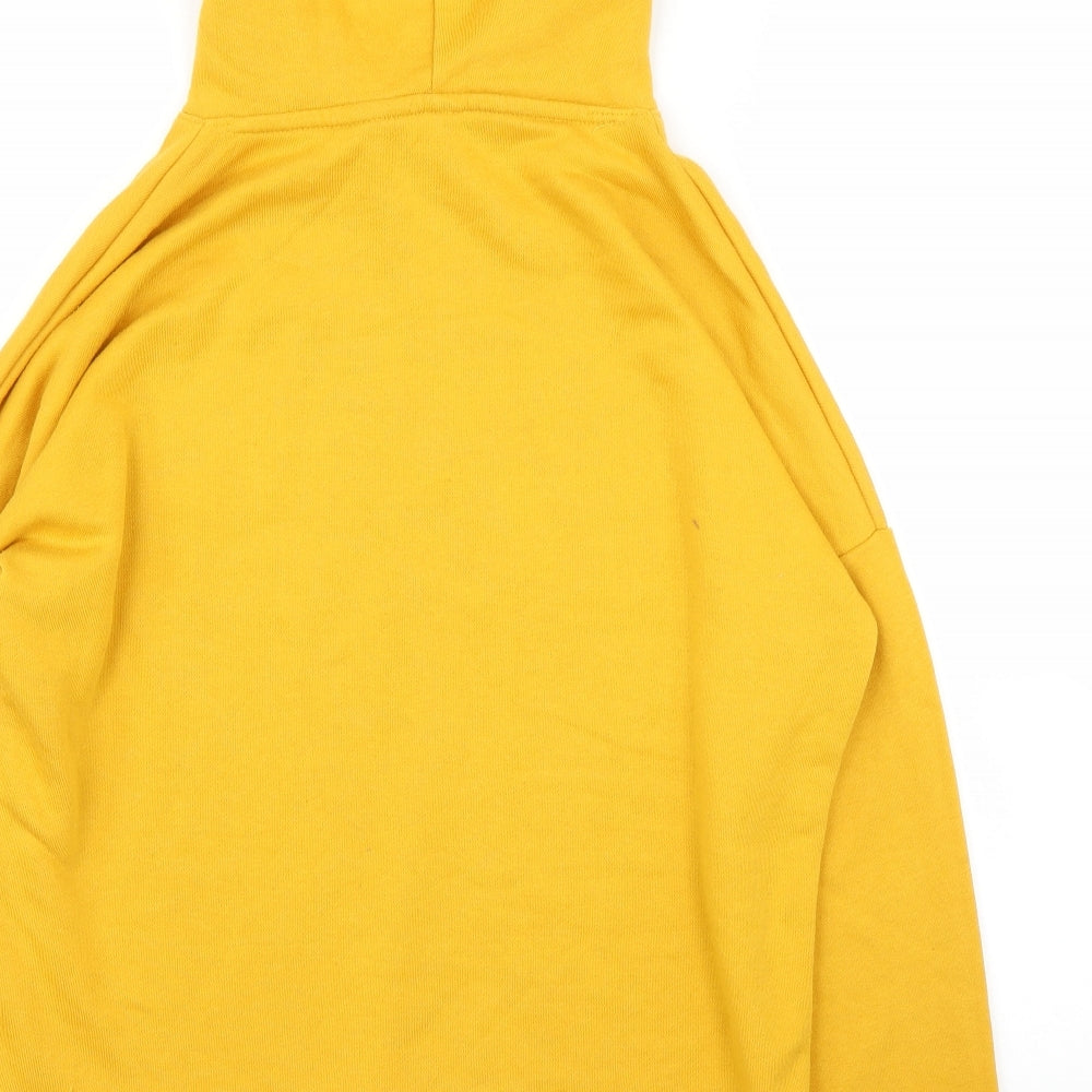 New Look Womens Yellow   Pullover Hoodie Size 10