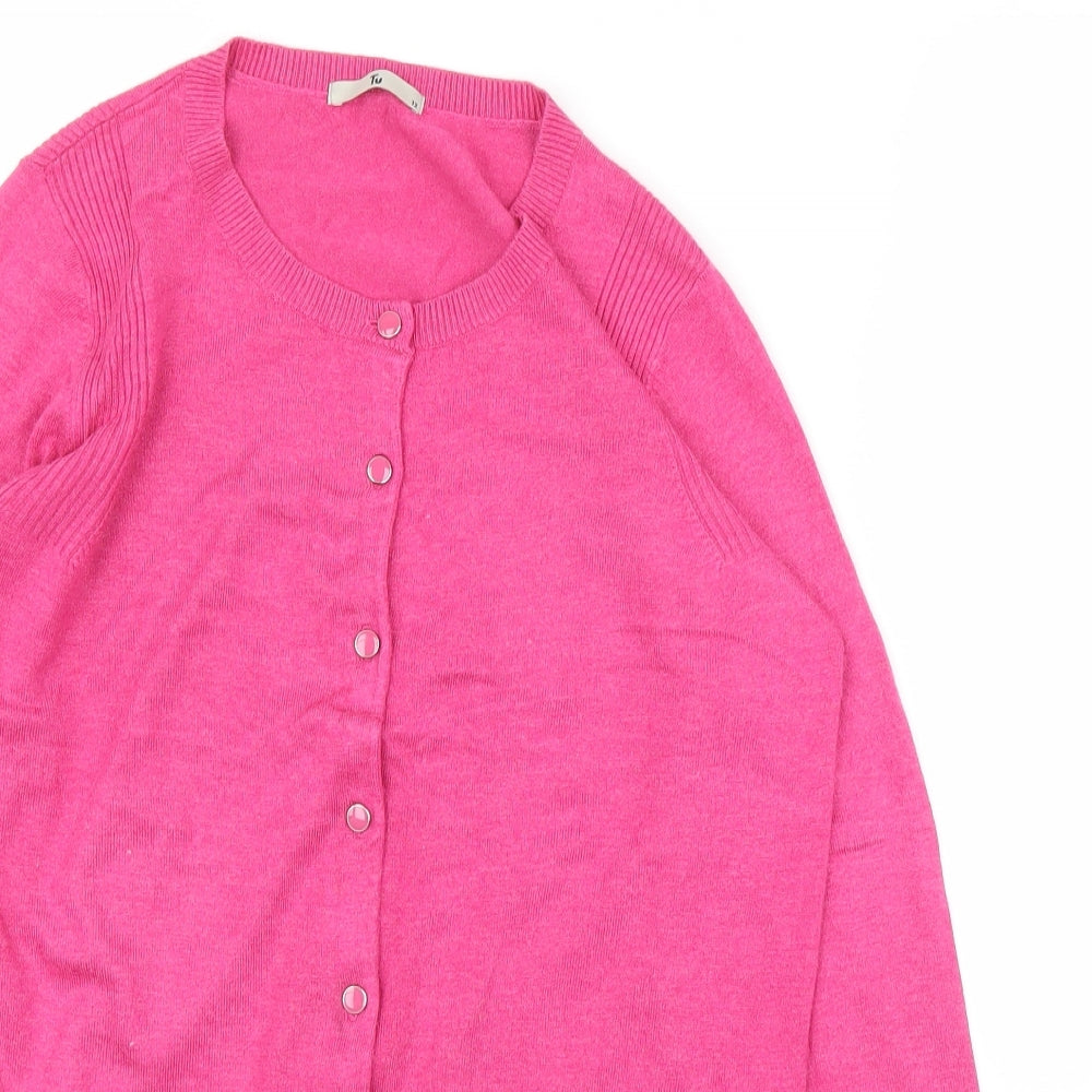 TU Womens Pink   Cardigan Jumper Size 12