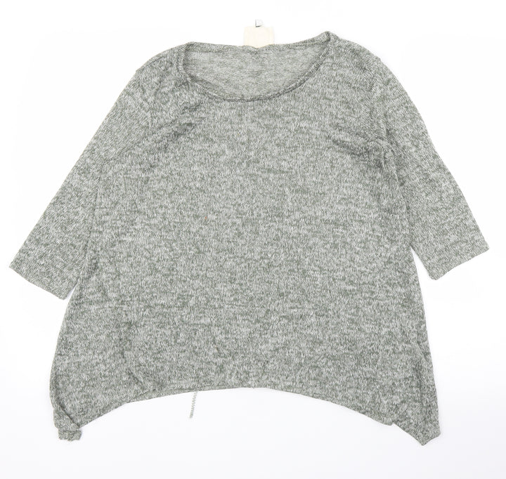 New Look Womens Green Basic Blouse Size 12