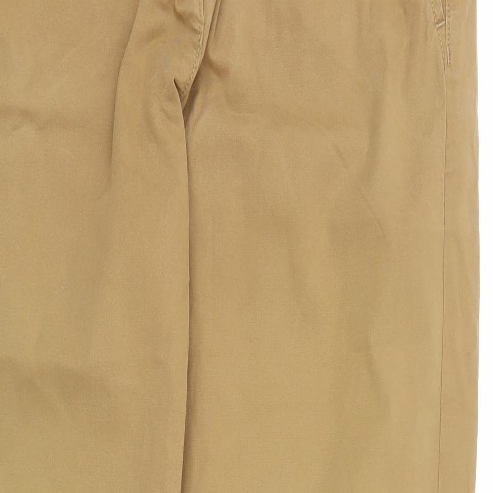 M&S Womens Beige   Chino Trousers Size 12 L29 in