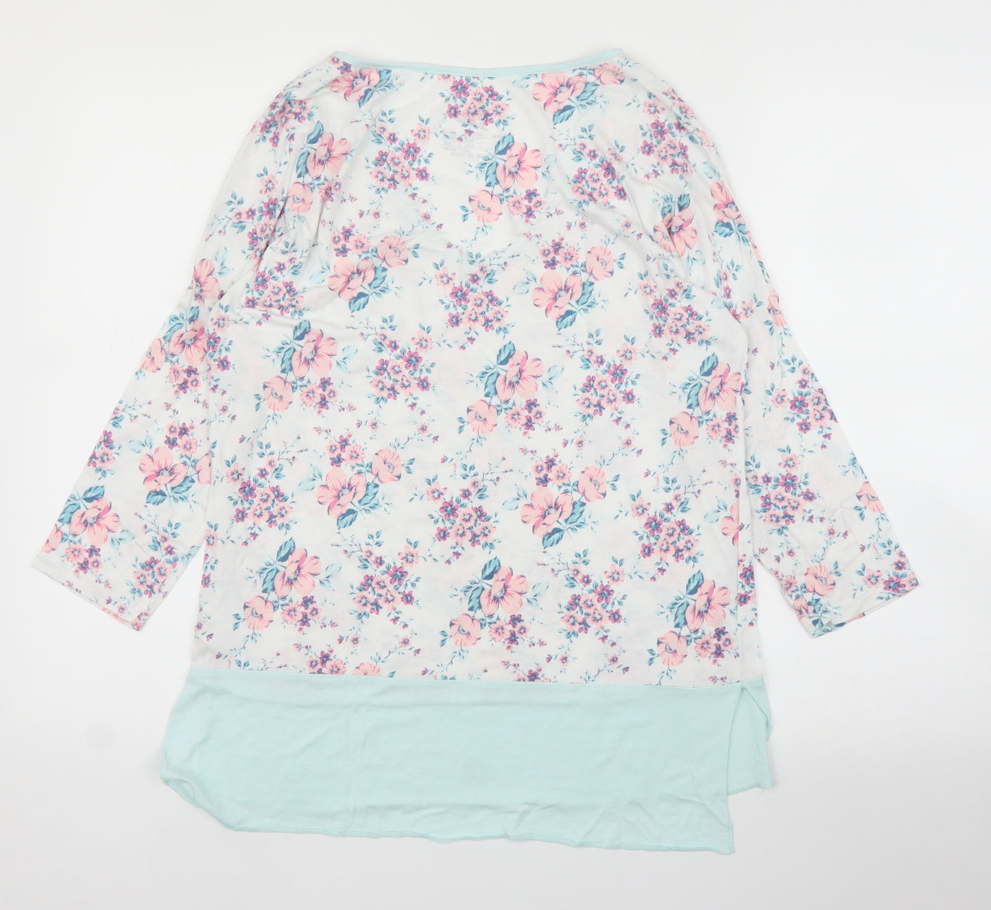 Primark Womens White Floral  Cami Pyjama Top Size 10