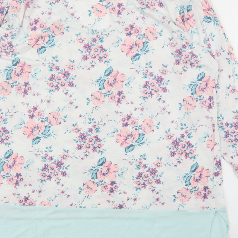 Primark Womens White Floral  Cami Pyjama Top Size 10