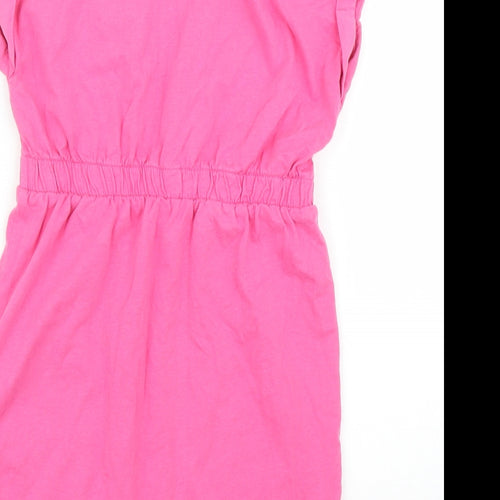George Girls Pink   Skater Dress  Size 7 Years