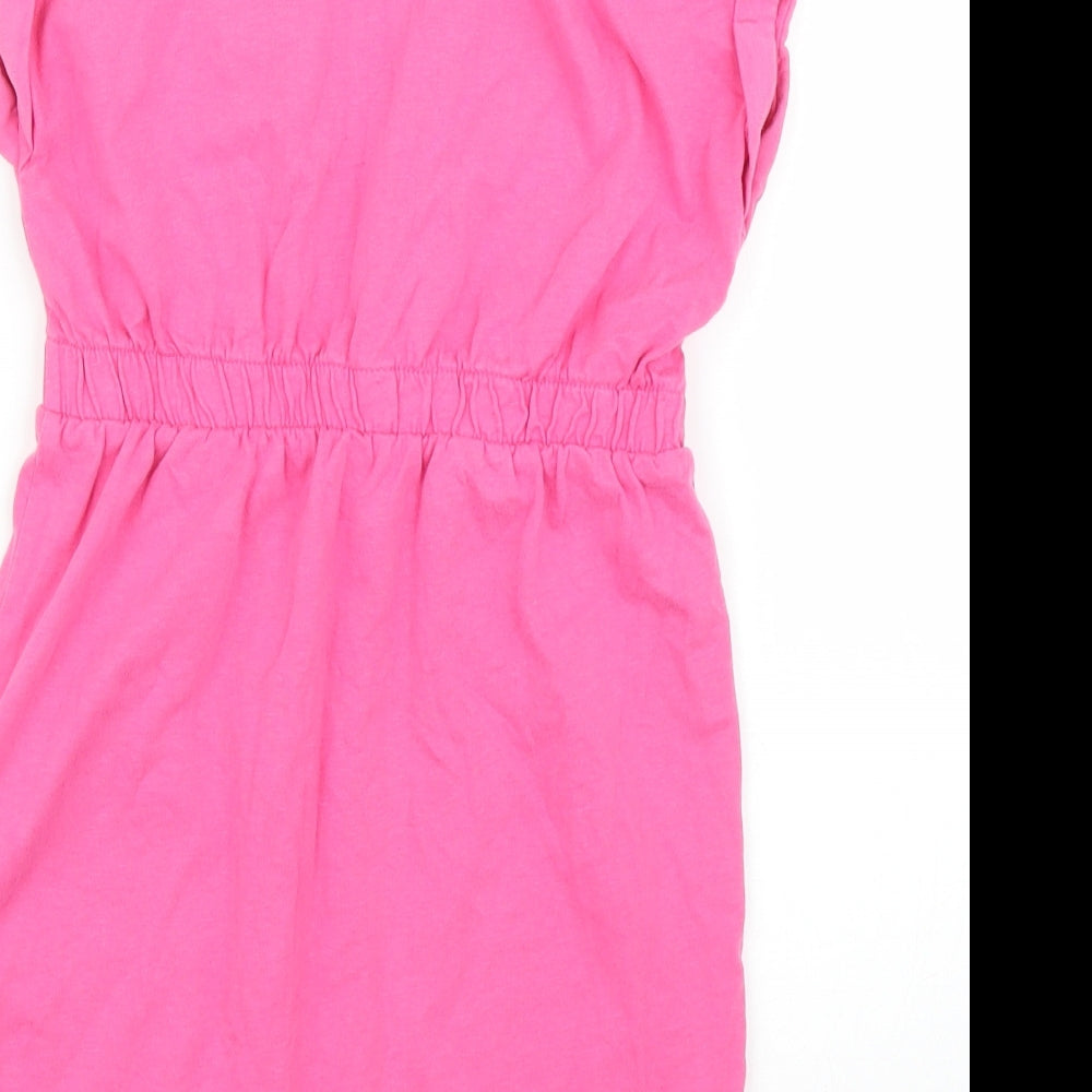 George Girls Pink   Skater Dress  Size 7 Years