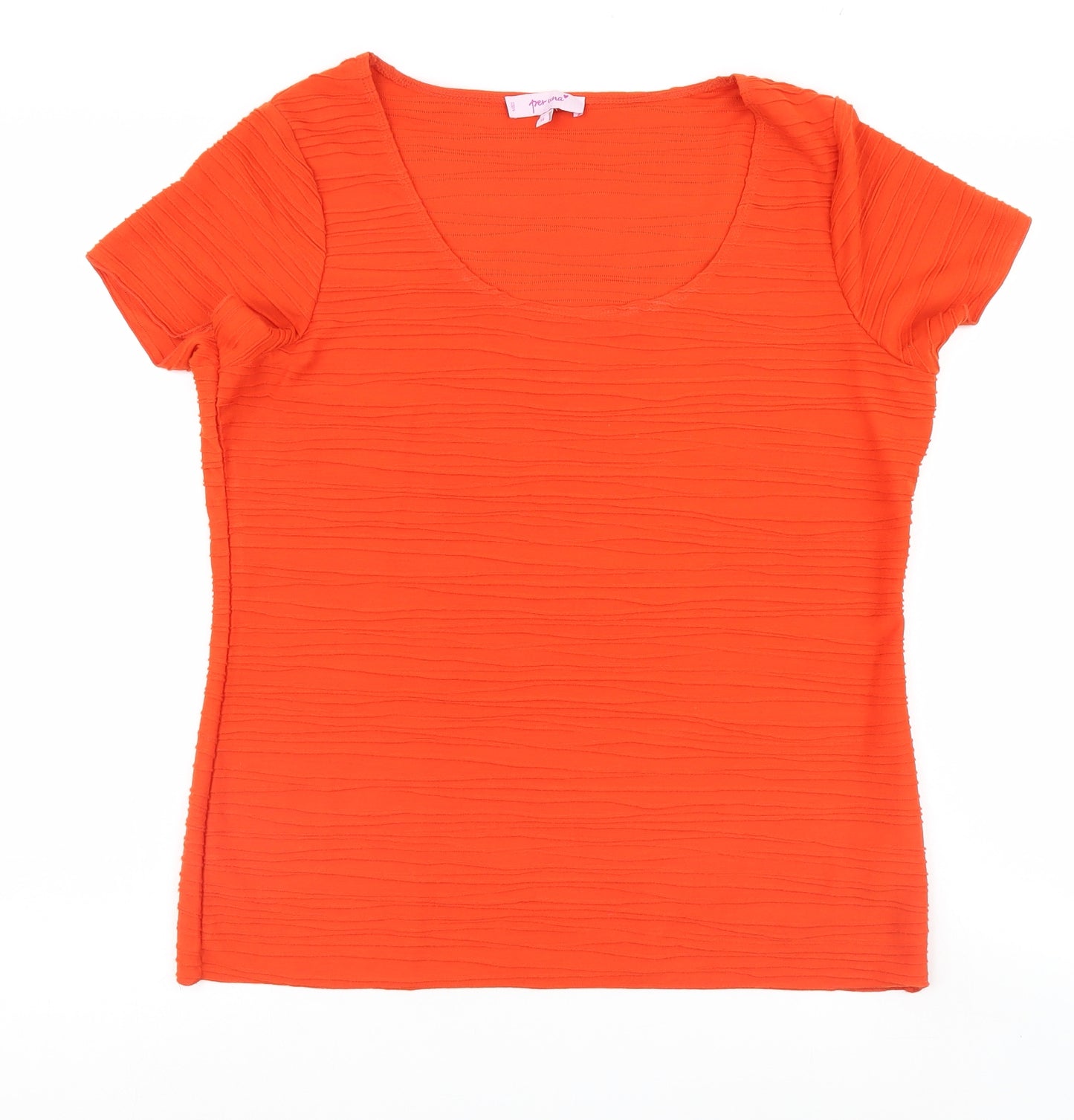 Marks and Spencer Womens Red   Basic T-Shirt Size 14