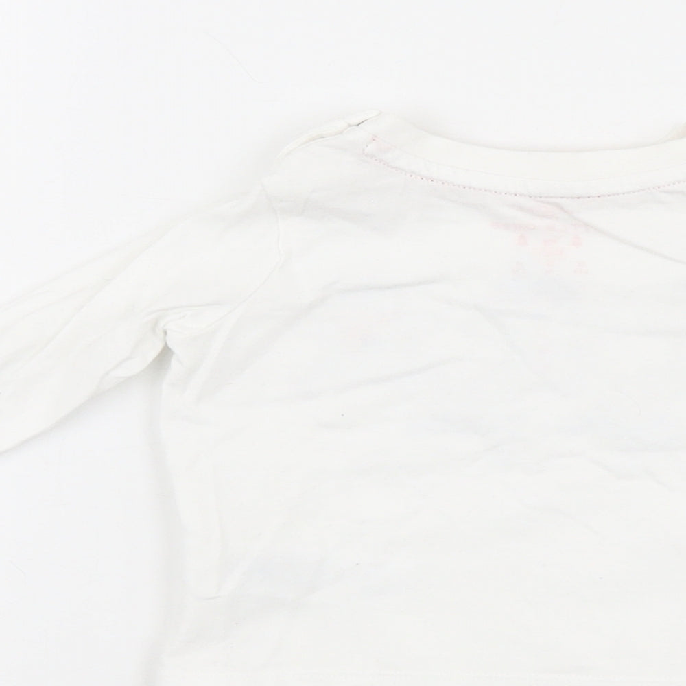 F&F Baby White   Basic T-Shirt Size 36 Months  - Christmas T shirt