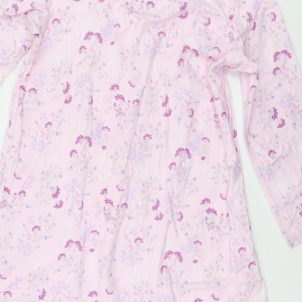 Marks and Spencer Womens Pink Floral  Top Dress Size 14