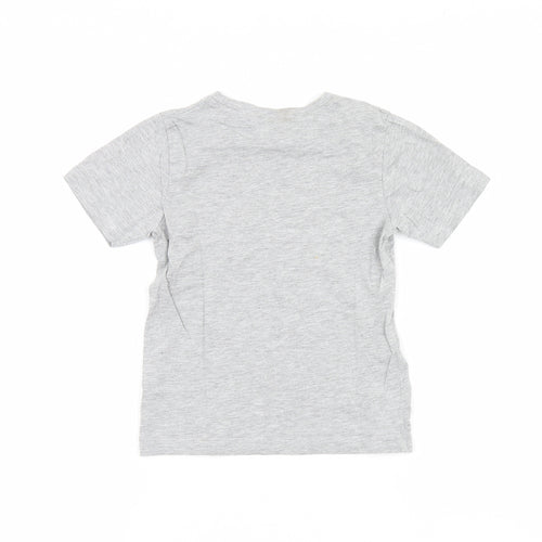 Matalan Boys Grey   Basic T-Shirt Size 5 Years