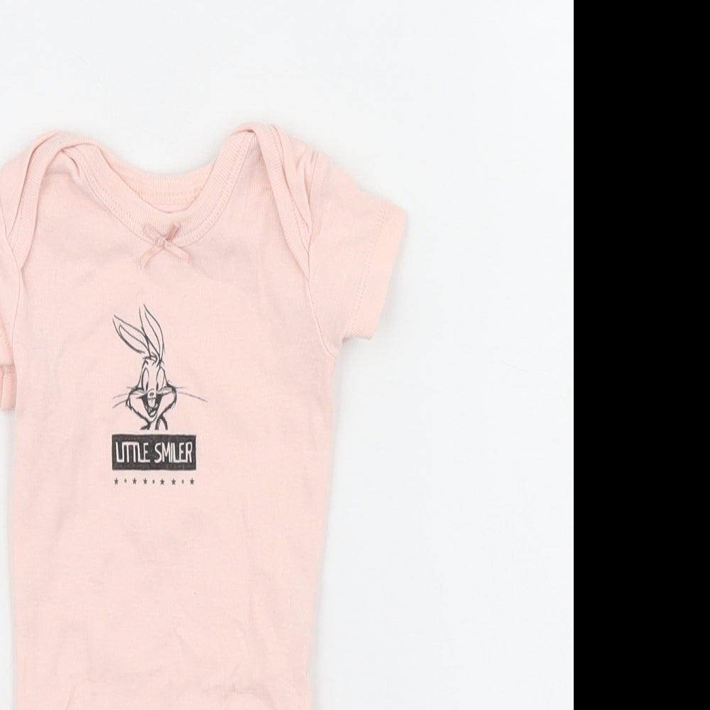 Looney Toons Girls Pink   Babygrow One-Piece Size 0-3 Months