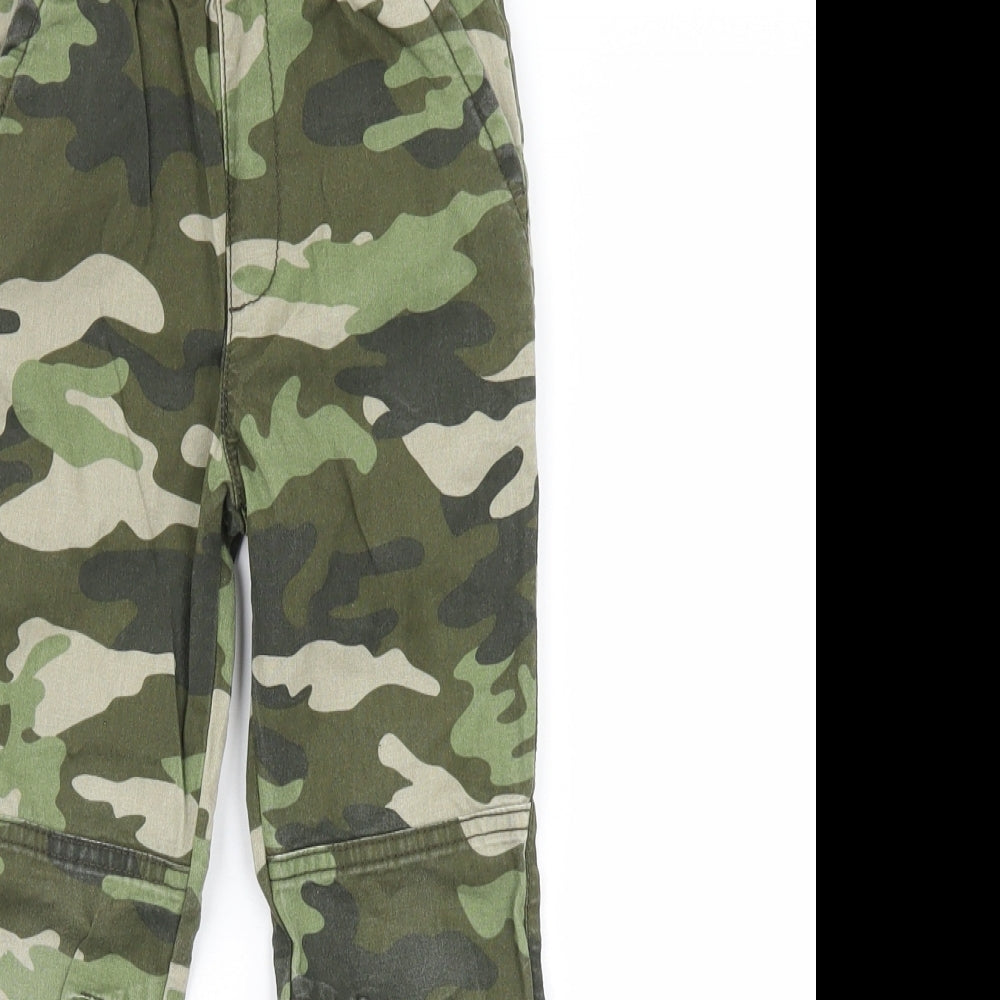 The Children's Place Boys Gold Camouflage  Cargo Trousers Size 5 Years