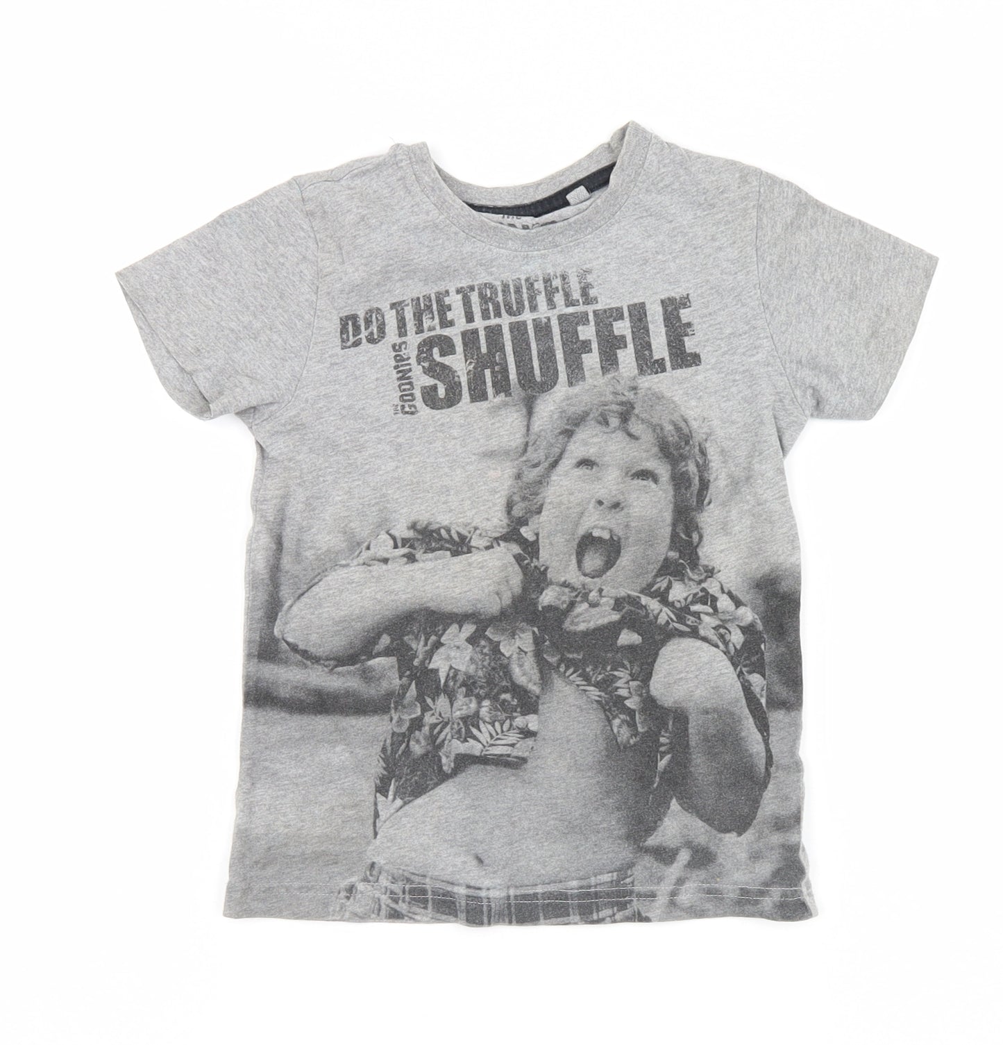 NEXT Boys Grey   Basic T-Shirt Size 3-4 Years  - THE GOONIES