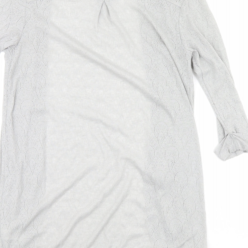 Miss Selfridge Womens Grey   Cardigan Jumper Size 12