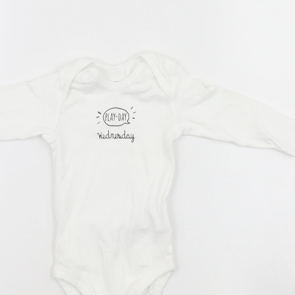 IUPILU Baby White   Babygrow One-Piece Size 3-6 Months