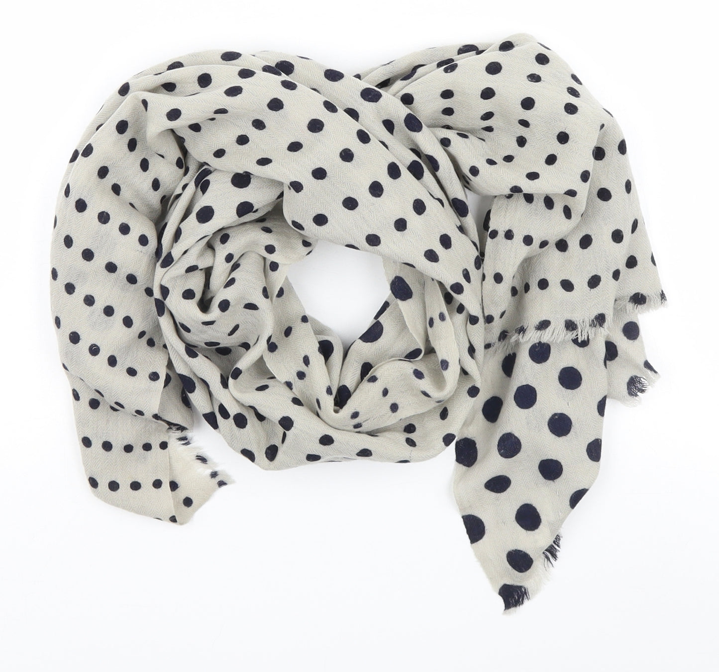 PURE Collection Womens Grey Polka Dot   Scarf