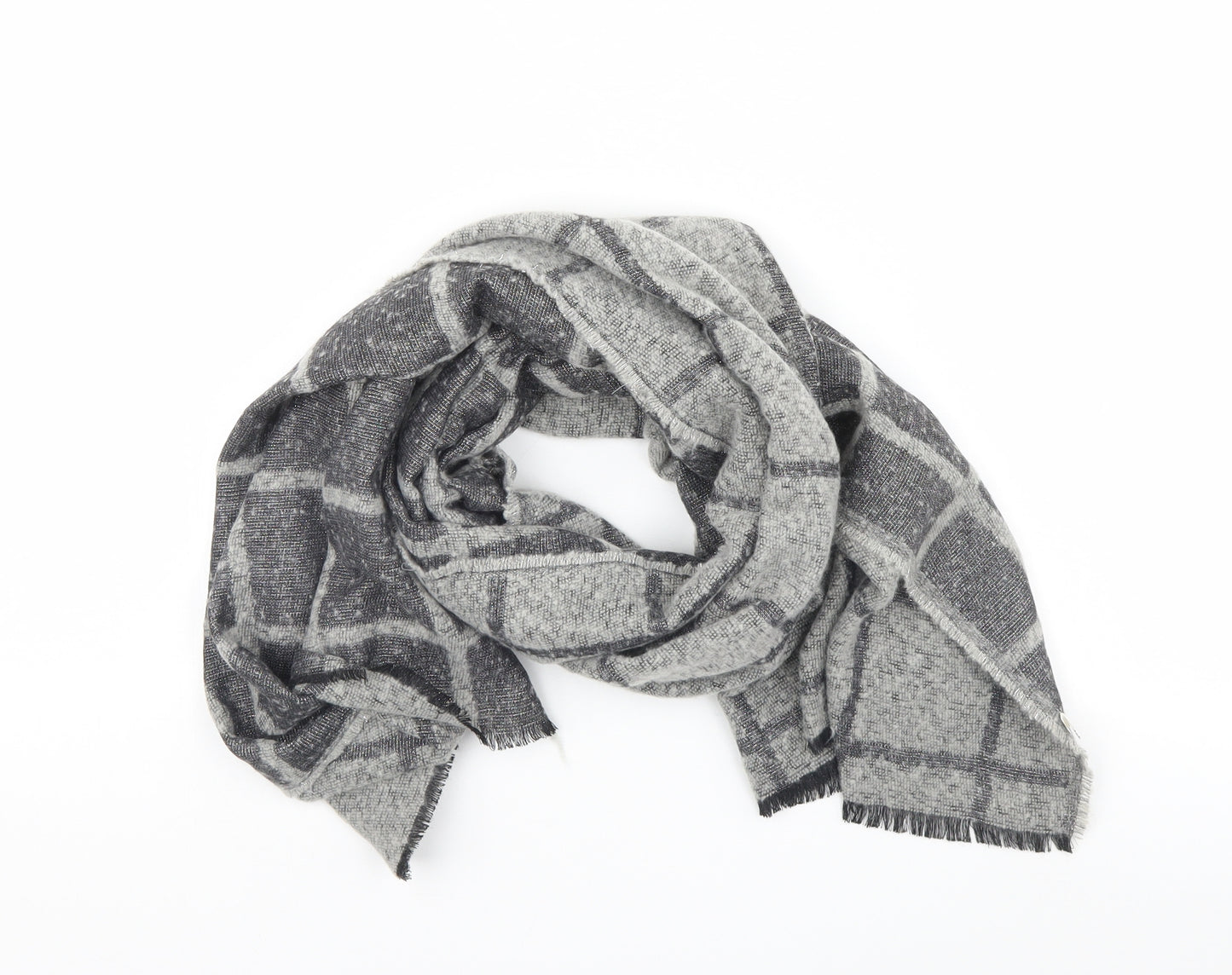 Preworn Womens Grey Check   Scarf