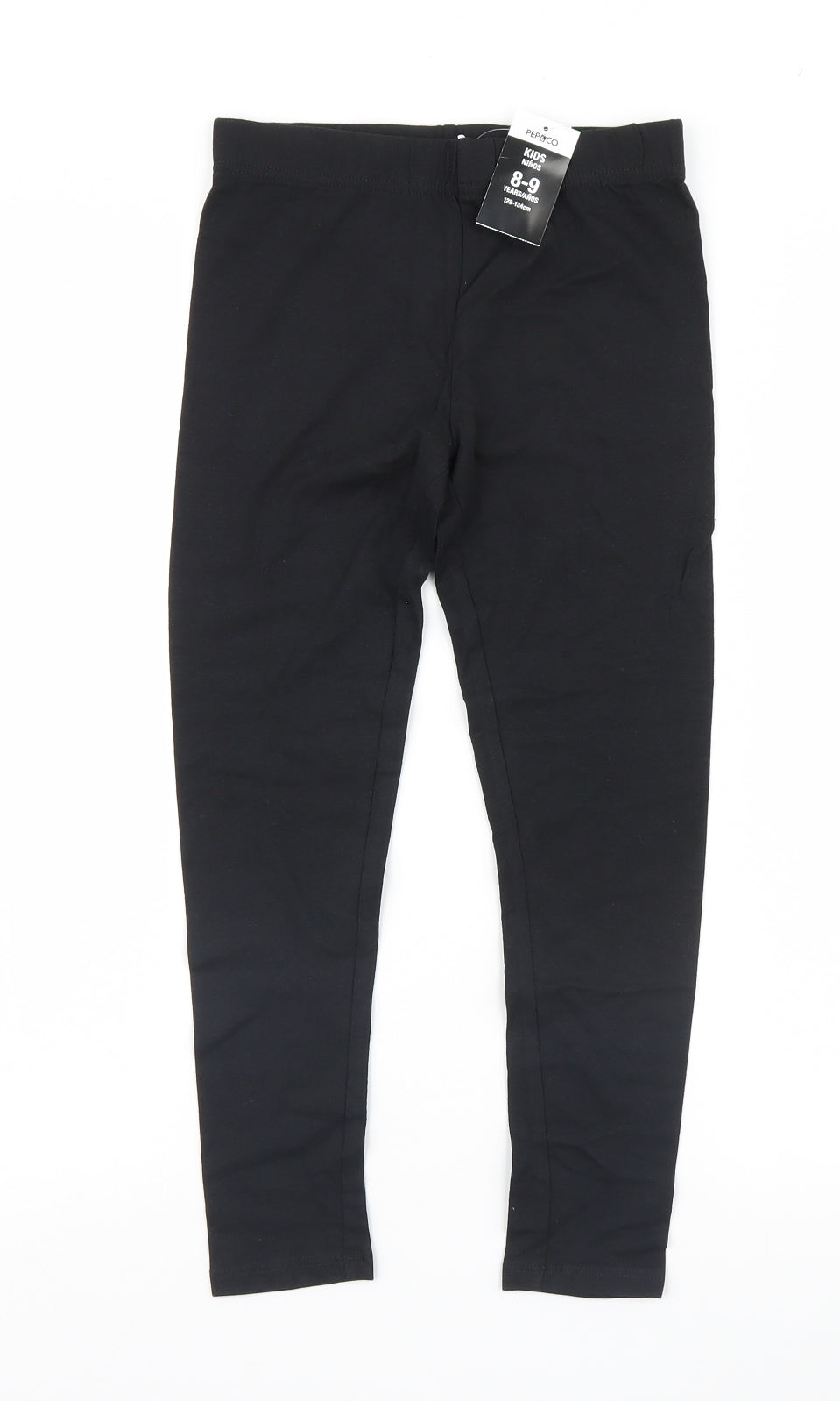 pep & co Girls Black   Jegging Trousers Size 8-9 Years