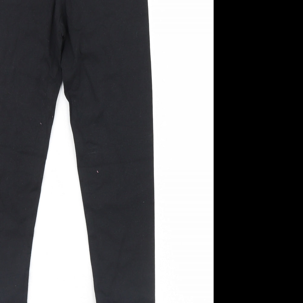 pep & co Girls Black   Jegging Trousers Size 8-9 Years
