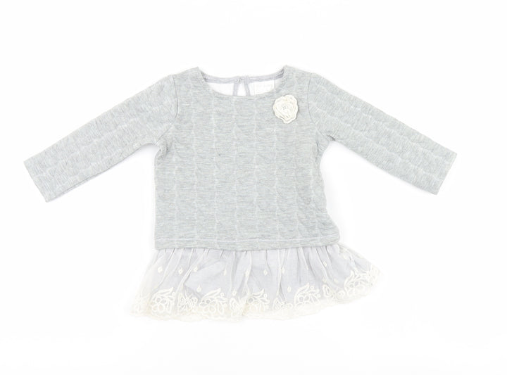 F&F Girls Grey Basic Casual Size 6-9 Months