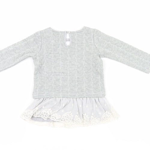 F&F Girls Grey   Basic Casual Size 6-9 Months