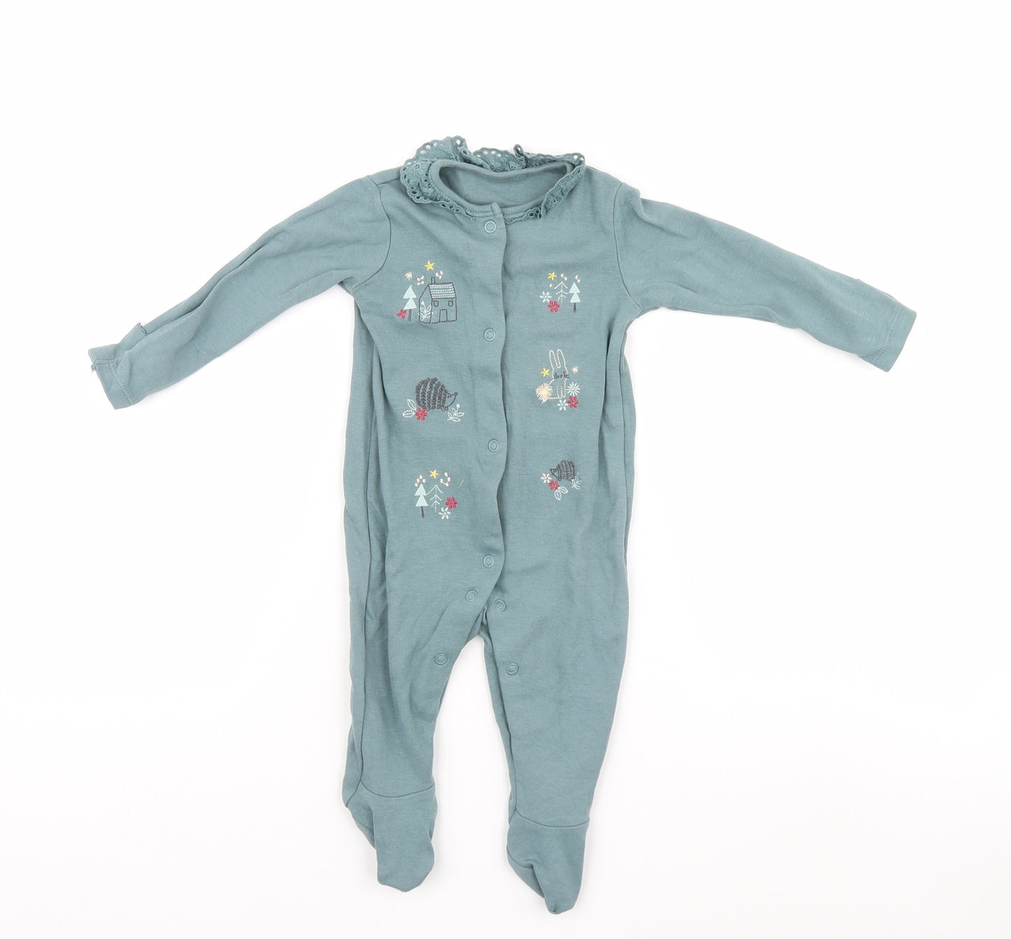 George Girls Blue   Babygrow One-Piece Size 3-6 Months