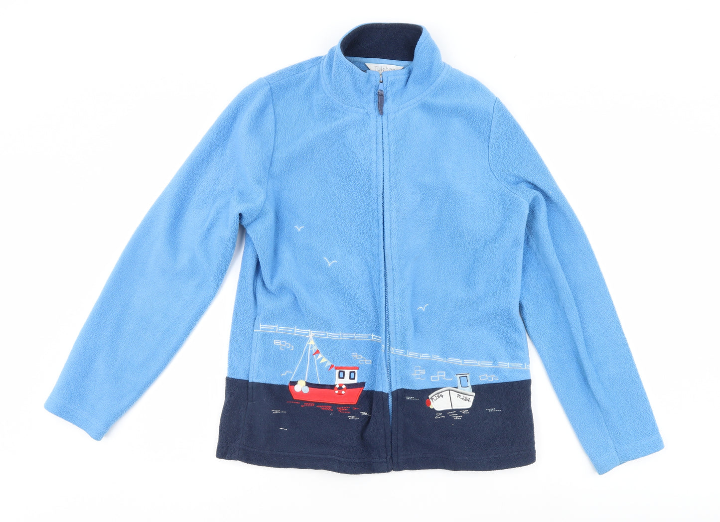 Tulchan Womens Blue  Fleece Full Zip Jumper Size L