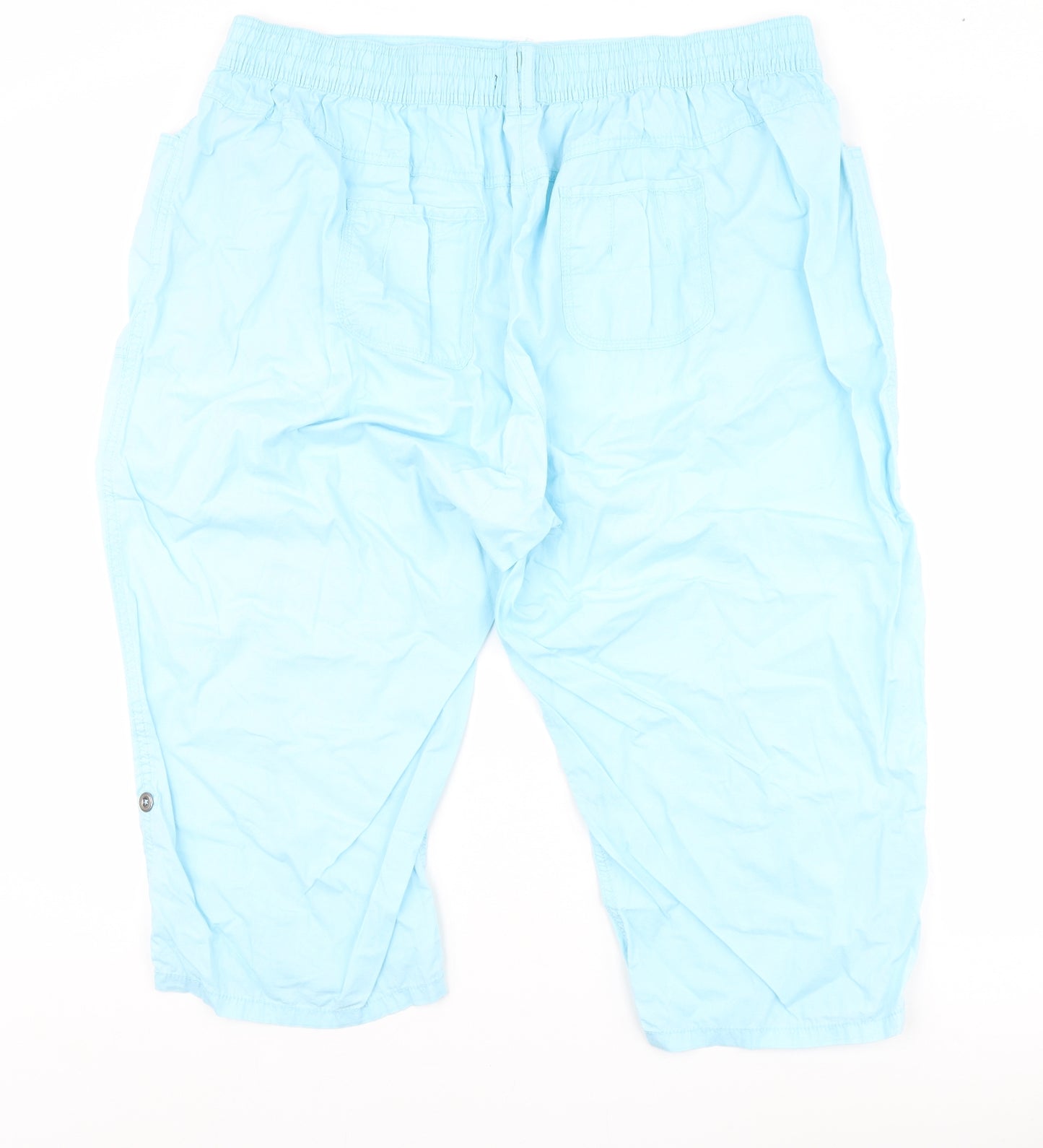 Preworn Womens Blue   Cropped Trousers Size 26 L21.5 in