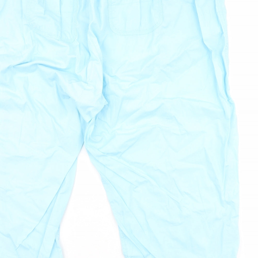 Preworn Womens Blue   Cropped Trousers Size 26 L21.5 in