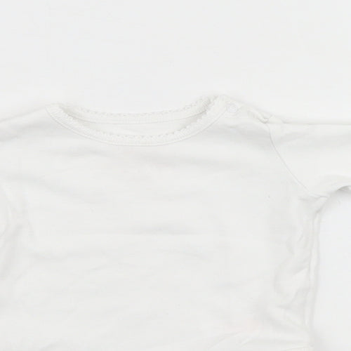 F&F Baby White   Babygrow One-Piece Size 0-3 Months