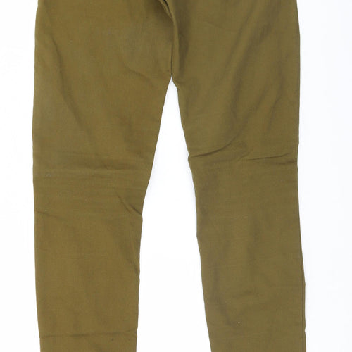 H&M Womens Green   Skinny Jeans Size 34 L29 in