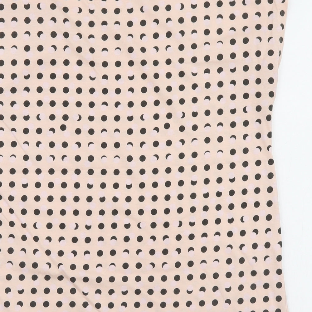 Uniqlo Womens Pink Polka Dot  Basic T-Shirt Size M