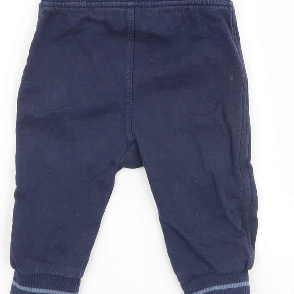 George Boys Blue   Jogger Trousers Size 3-6 Months