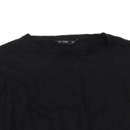 F&F Womens Black   Pullover Jumper Size 8