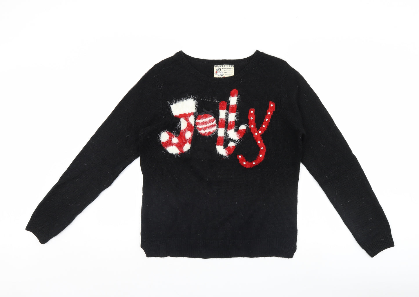 New Look Womens Black   Pullover Jumper Size 14
