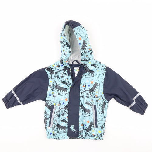 IUPILU Boys Blue   Rain Coat Coat Size 18-24 Months