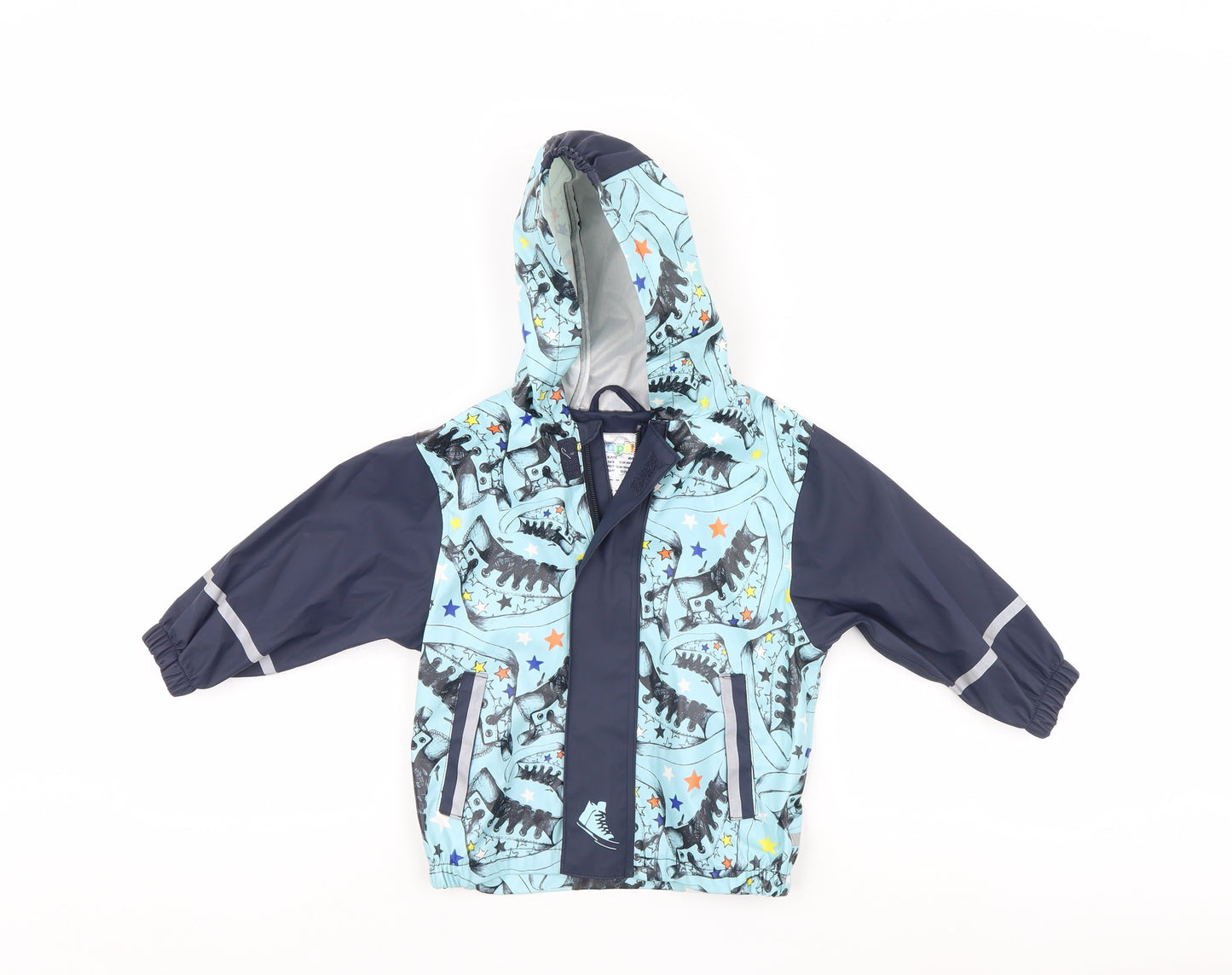 IUPILU Boys Blue   Rain Coat Coat Size 18-24 Months