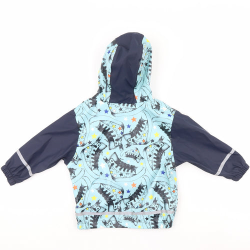 IUPILU Boys Blue   Rain Coat Coat Size 18-24 Months