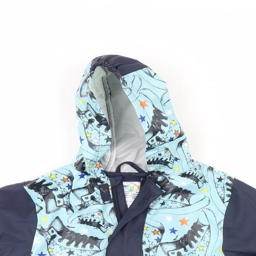 IUPILU Boys Blue   Rain Coat Coat Size 18-24 Months