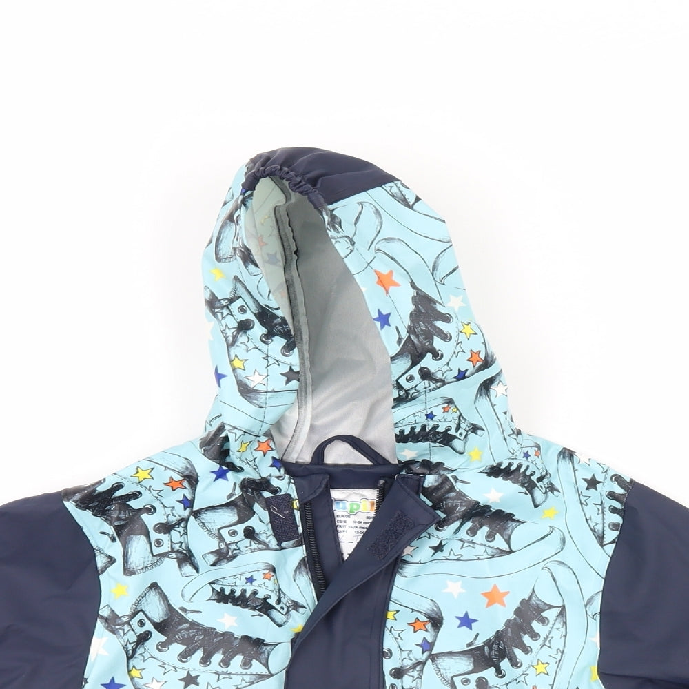 IUPILU Boys Blue   Rain Coat Coat Size 18-24 Months