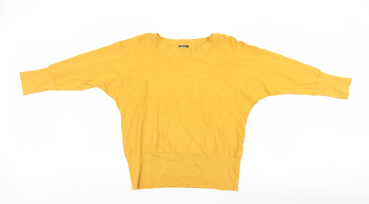 Roman Womens Yellow Pullover Jumper Size 18